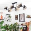 Koyoto Plafondlamp, Kogellampje Amber, Duidelijk, Rookkleurig, 10-lichts