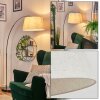 Bassagoda Staande lamp Chroom, Zwart, 1-licht