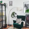 Bassagoda Staande lamp Chroom, Zwart, 1-licht
