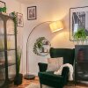 Bassagoda Staande lamp Koperkleurig, Zwart, 1-licht