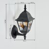 Naofe Wandlamp voor buiten, Wandlamp Zwart, 1-licht