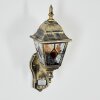 Naofe Wandlamp voor buiten, Wandlamp Goud, Zwart, 1-licht, Bewegingsmelder