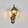 Naofe Wandlamp voor buiten, Wandlamp Goud, Zwart, 1-licht, Bewegingsmelder