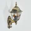 Naofe Wandlamp voor buiten, Wandlamp Goud, Zwart, 1-licht, Bewegingsmelder