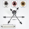 Ripoll Plafondlamp, Kogellampje Chroom, Goud, Koperkleurig, Rookkleurig, 6-lichts Ripoll Plafondlamp, Kogellampje Chroom, Goud, Koperkleurig, Rookkleurig, 6-lichts