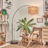 Cavaca Staande lamp, Booglampen Chroom, Zwart, 1-licht