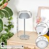 Laken Buiten tafellamp, Badkamerlamp, Tafellamp LED Grijs, 1-licht