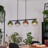Gastor Hanglamp, Kogellampje, Hanglamp Blauw, Groen, Duidelijk, Koperkleurig, 4-lichts Gastor Hanglamp, Kogellampje, Hanglamp Blauw, Groen, Duidelijk, Koperkleurig, 4-lichts