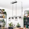 Koyoto Hanglamp, Kogellampje, Hanglamp Duidelijk, Rookkleurig, 4-lichts