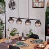 Koyoto Hanglamp, Kogellampje, Hanglamp Duidelijk, Rookkleurig, 4-lichts