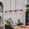 Koyoto Hanglamp, Kogellampje, Hanglamp Amber, Duidelijk, 4-lichts