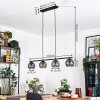 Koyoto Hanglamp, Kogellampje, Hanglamp Rookkleurig, 4-lichts