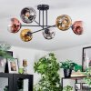 Ripoll Plafondlamp, Kogellampje Chroom, Goud, Duidelijk, Koperkleurig, Rookkleurig, 6-lichts