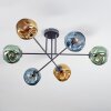 Ripoll Plafondlamp, Kogellampje Blauw, Goud, Groen, 6-lichts