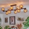 Koyoto Plafondlamp, Kogellampje Amber, 10-lichts