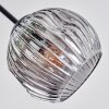Ripoll Plafondlamp, Kogellampje Amber, Rookkleurig, 6-lichts