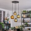 Ripoll Hanglamp, Kogellampje, Cluster hanglamp Blauw, Goud, Groen, 4-lichts