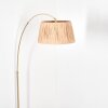 Granja Staande lamp, Booglampen Messing, Zwart, 1-licht