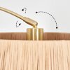 Granja Staande lamp Messing, Zwart, 1-licht