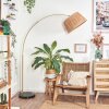 Granja Staande lamp Messing, Zwart, 1-licht