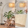 Sabadim Staande lamp Messing, Zwart, 1-licht