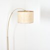 Sabadim Staande lamp Messing, Zwart, 1-licht