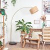 Cavaca Staande lamp Messing, Zwart, 1-licht