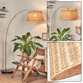 Cavaca Staande lamp Messing, Zwart, 1-licht