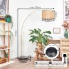 Ramila Staande lamp Messing, Zwart, 1-licht