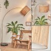 Bongal Staande lamp Messing, Zwart, 1-licht
