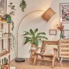 Bongal Staande lamp Messing, Zwart, 1-licht