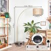 Bongal Staande lamp Messing, Zwart, 1-licht