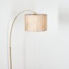 Bongal Staande lamp Messing, Zwart, 1-licht
