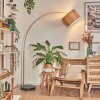 Bongal Staande lamp Messing, Zwart, 1-licht