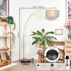 Bongal Staande lamp Messing, Zwart, 1-licht