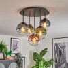 Gastor Plafondlamp, Kogellampje 45 cm Blauw, Groen, Duidelijk, Koperkleurig, 5-lichts