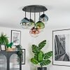 Gastor Plafondlamp, Kogellampje 45 cm Blauw, Groen, Duidelijk, Koperkleurig, 5-lichts