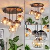 Koyoto Plafondlamp, Kogellampje 45 cm Amber, Duidelijk, Rookkleurig, 5-lichts