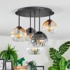 Koyoto Plafondlamp, Kogellampje 45 cm Amber, Duidelijk, Rookkleurig, 5-lichts