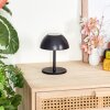 Laken Buiten tafellamp, Badkamerlamp, Tafellamp LED Zwart, 1-licht