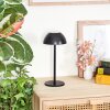 Laken Buiten tafellamp, Badkamerlamp, Tafellamp LED Zwart, 1-licht