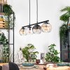 Koyoto Hanglamp, Kogellampje, Hanglamp Amber, Duidelijk, Rookkleurig, 4-lichts