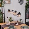 Koyoto Hanglamp, Kogellampje, Hanglamp Amber, Duidelijk, Rookkleurig, 4-lichts