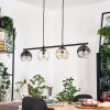 Koyoto Hanglamp, Kogellampje, Hanglamp Amber, Duidelijk, Rookkleurig, 4-lichts