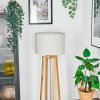 Soungou Staande lamp Chroom, Natuurlijke kleuren, 1-licht