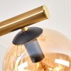 Gastor Plafondlamp, Kogellampje Goud, Zwart, 10-lichts