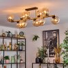 Gastor Plafondlamp, Kogellampje Goud, Zwart, 10-lichts