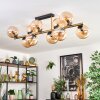 Gastor Plafondlamp, Kogellampje Goud, Zwart, 10-lichts