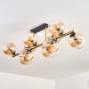 Gastor Plafondlamp, Kogellampje Goud, Zwart, 10-lichts