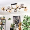 Gastor Plafondlamp, Kogellampje Goud, Zwart, 10-lichts